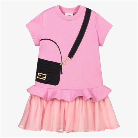 fendi kleid rosa|fendi kids pink dresses.